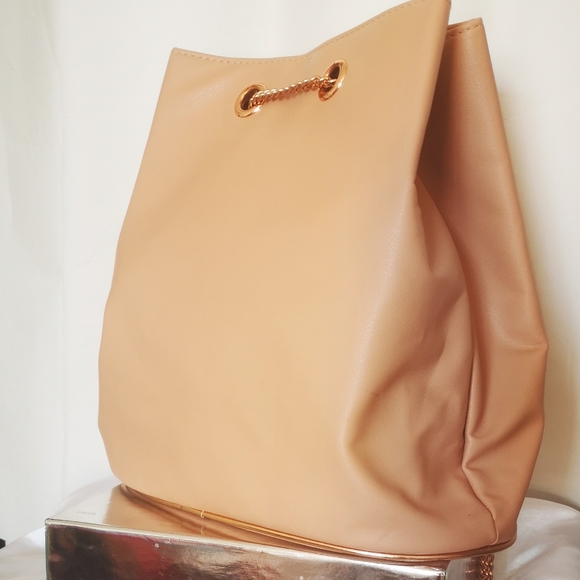 Auth Paco Rabanne Olympea Bucket Shoulder Bag Pink - Picture 3 of 16